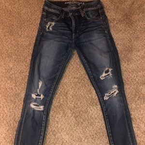 American Eagle Distressed Super Stretch Jeggings